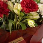 Crimson Elegance Hand Bouquet