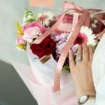 Pink Symphony Bouquet & Pink Cake