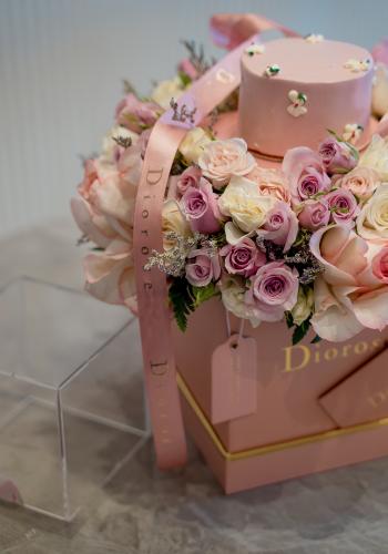 Pink Serenity Cake Box