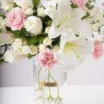 Floral Arrangement in a Clear Vase