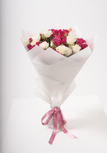 Crimson Frost - Spray Rose Bouquet