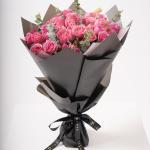 Soft Pink - Spray Rose Bouquet with Eucalyptus