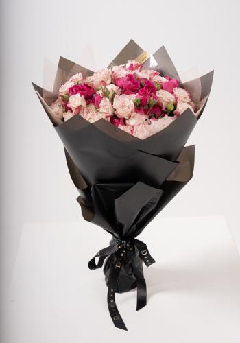 Fuchsia Kissed Pink - Spray Rose Bouquet