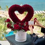 Infinite Love – Signature Red Rose Heart in Round Box